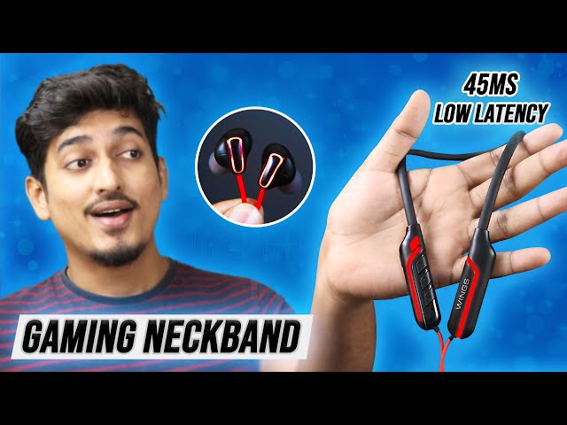 GAMING Neckband with GLOW Light😍 Wings Phantom 1100 Gaming Neckband - Unboxing and Detailed REVIEW 🔥