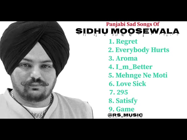 Sidhu moosewala all new sad songs 2024 "Latest panjabi sad songs 2024" Sidhu moosewala Audio jukebox