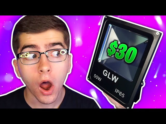 RGB Flood Lights For YOUR Gaming Setup! (Unboxing & Review) 2021