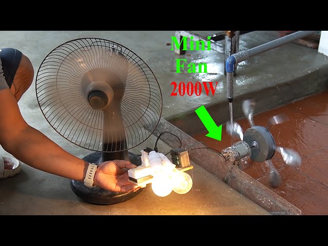 Harness the Power of Water Convert Your Fan into a Turbine Generator