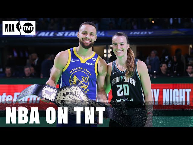 STEPHEN vs. SABRINA FULL 3-POINT CHALLENGE 🍿 | NBA on TNT