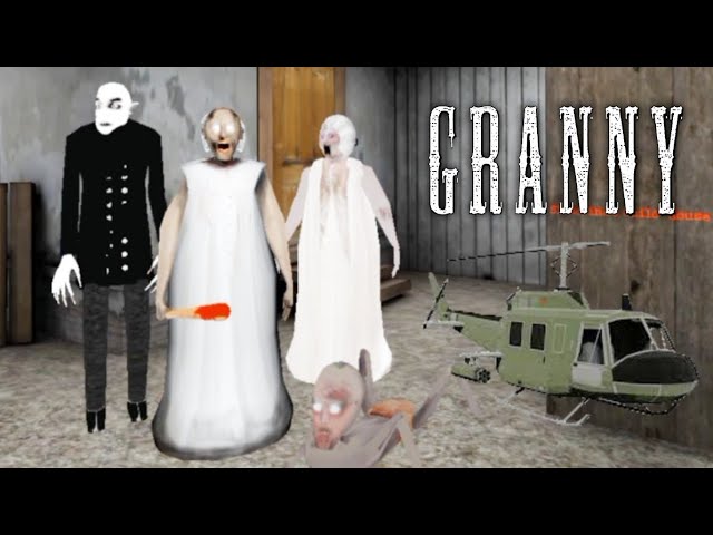 Granny Helicopter Escape With Slendrina's Mom And Nosferatu Full Gameplay | Granny New Update