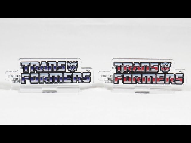 Transformers G1 Acrylic Logos E-Hobby Exclusive