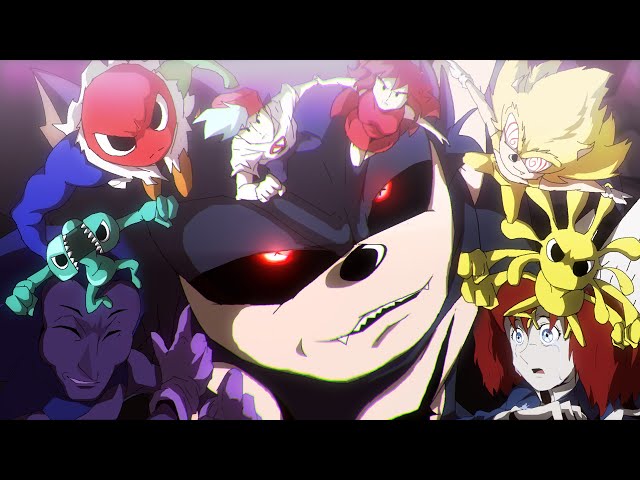 All Sonic.EXE (Ep.14) vs Giant Rainbow Huggy Wuggy + Rainbow Friends x Poppy Playtime |FNF Animation