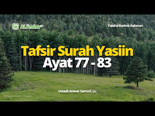 Tafsir Surah Yasiin Ayat 77 - 83 - Ustadz Anwar Samuri, Lc. | Taisirul Karimir Rahman
