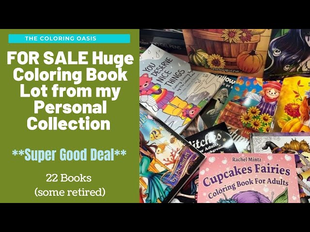 FOR SALE Adult Coloring Book Lot 22 Books | Fall, Thanksgiving, Autumn, Randome Artists