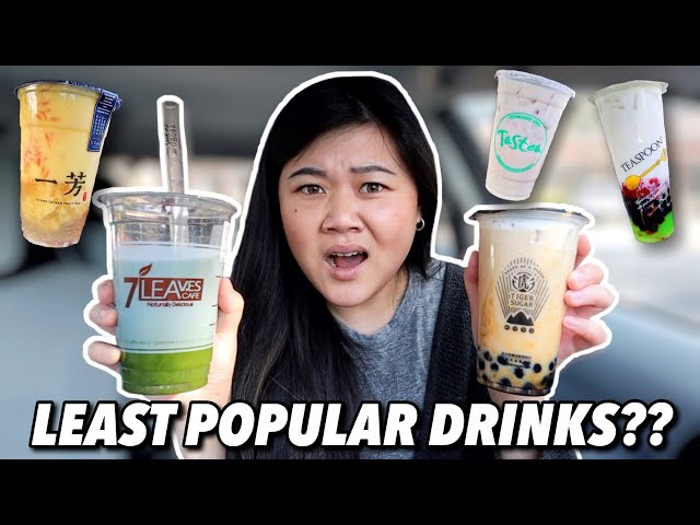 Ordering The LEAST POPULAR BOBA DRINKS On The Menu!