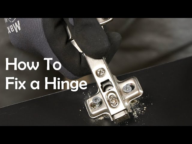 How to Fix a Hinge on a Cabinet Sides | Particle Board Wooden Dowel Filling