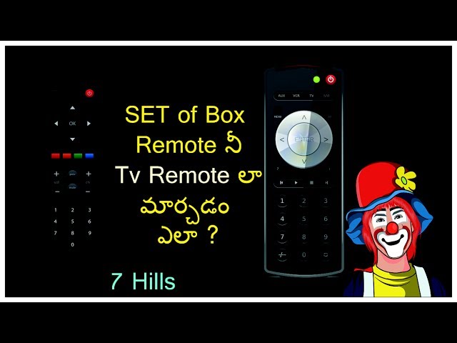 How to convert set of box remote like Tv remote in telugu