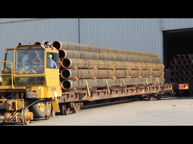Industrial Big Steel And Concrete Pipe Production Process. How To Build Gas Pipeline?