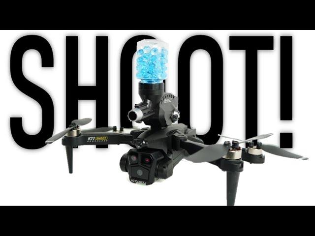 This drone has a cannon! | XKJ K11 Shoot | An Orbeez Gun Drone