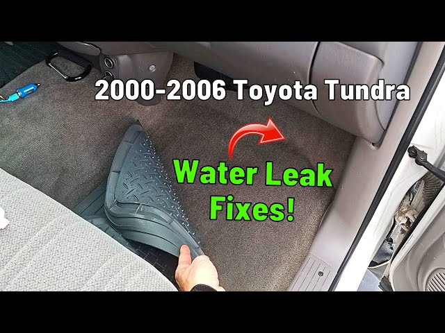 Fixing Common Water Leaks Inside Cab of 2000-2006 Toyota Tundra