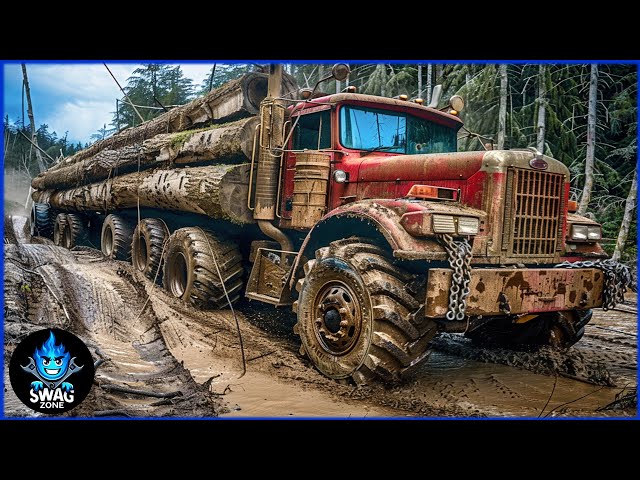 150 EXTREME Dangerous Biggest Wood Logging Truck  Operator Skill Working At Another Level