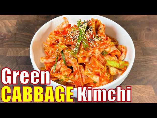 GREAT new way to change the way you eat Kimchi! | 양배추김치 | 白菜泡菜💚💚