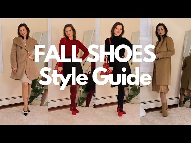 Elegant Fall Outfits with Mary Janes, Booties and Block Heels