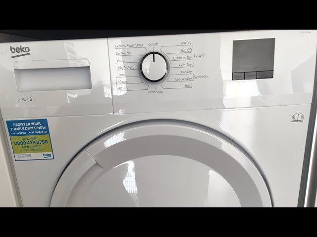 Beko 7kg Condenser Tumble dryer Review (No Hose or Pipes Needed) Removable Water Tank! (Easy to Use)