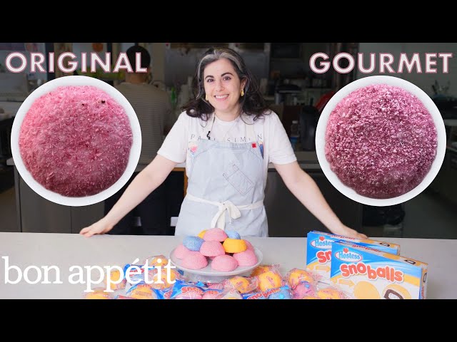 Pastry Chef Attempts to Make Gourmet Sno Balls | Gourmet Makes | Bon Appétit