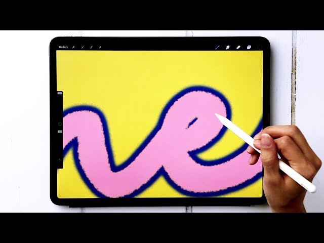 How to Perfectly Outline Lettering in Procreate