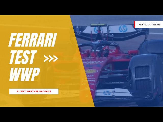 F1 News Ferrari Test Wet Weather Wheel Covers 🌧️🏎️