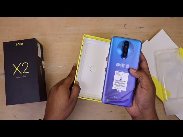 POCO X2 First Sale Retail Unit Unboxing with Camera Sample!