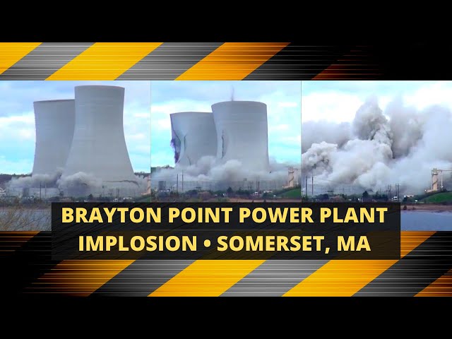 Brayton Point Power Plant Implosion - Somerset, MA
