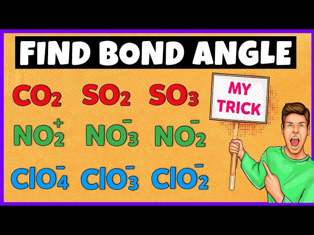 How to calculate bond angle ? Easy Trick to Find Bond Angle