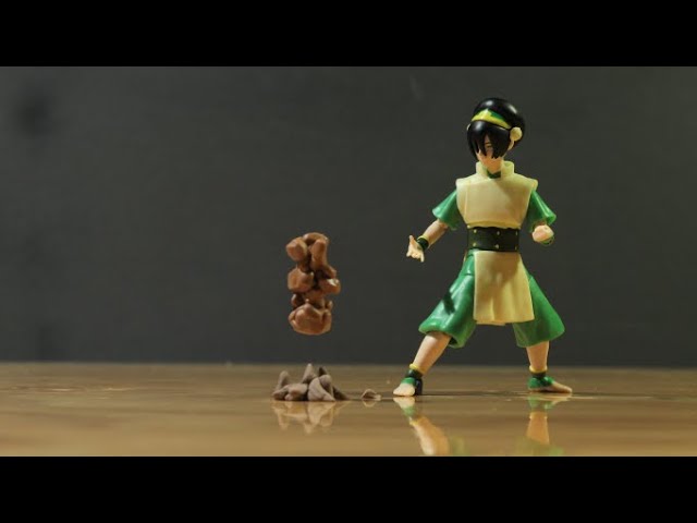 avatar stop motion animation - toph's earthbending | UNBOXING + MAKING