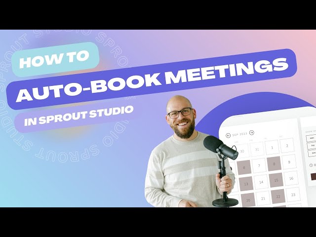Let clients self-book in Sprout Studio