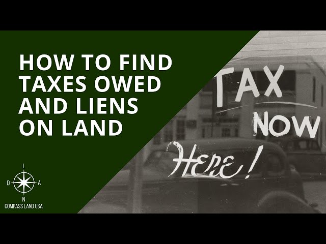 How to Check Property Back Tax and Tax Liens