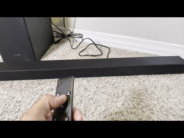 How to Connect a Samsung Sound Bar to a Samsung Wireless Subwoofer (Reconnecting Subwoofer)