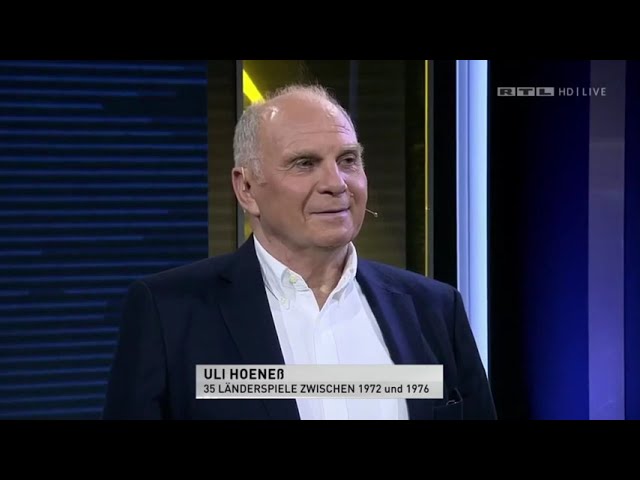 Uli Hoeneß Debüt als RTL-Experte |  Deutschland vs Island European Qualifier