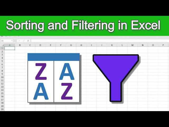 Sorting and Filtering Data in Excel in Simple Words
