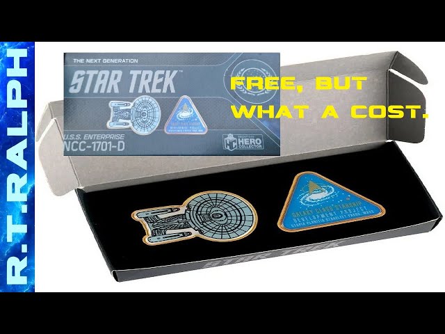 Star Trek: Build The Enterprise D. By Eaglemoss. USS Enterprise NCC-1701-D FREE Pin Badge Set
