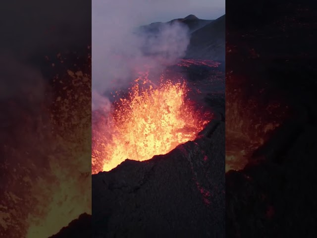 Flight Over Iceland Volcano Eruption! LitliHrutur 2023 #iceland #icelandvolcano #2023 #volcano
