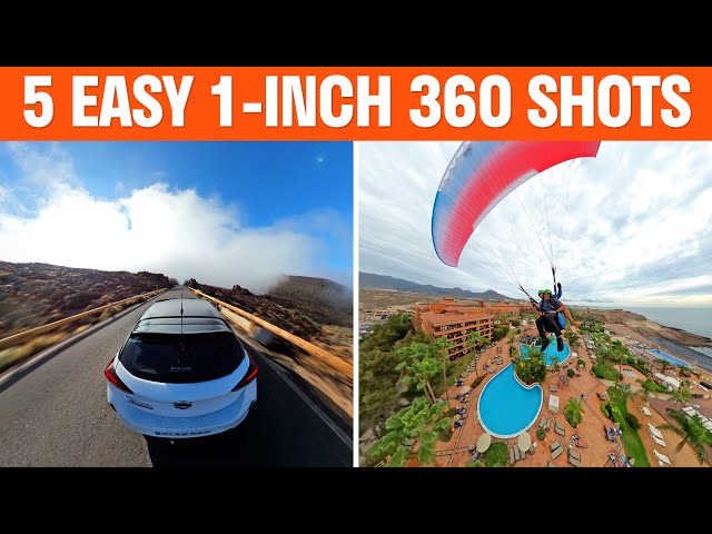 5 Easy Insta360 ONE RS 1-INCH 360 Shots | Insta360 Studio 2024 Editing Tutorial