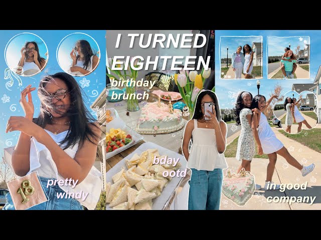 I TURNED 18 🌷🧁 chatty grwm, pinterest inspired brunch, & opening gifts (i'm an adult now)