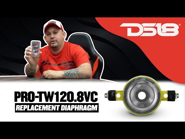 DS18 PRO-TW120.8VC PRO Replacement Diaphragm For PRO-TW120 And Universal 1" VCL 8OHM