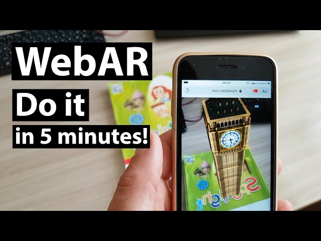 WebAR image tracking creation in 5 minutes without special skills (brand new way 2020)