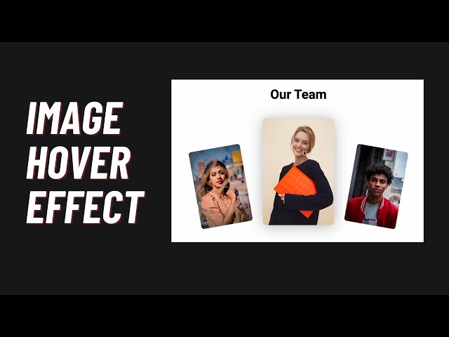 How To Add Interactive Image Hover Effect To Your Website Using HTML & CSS