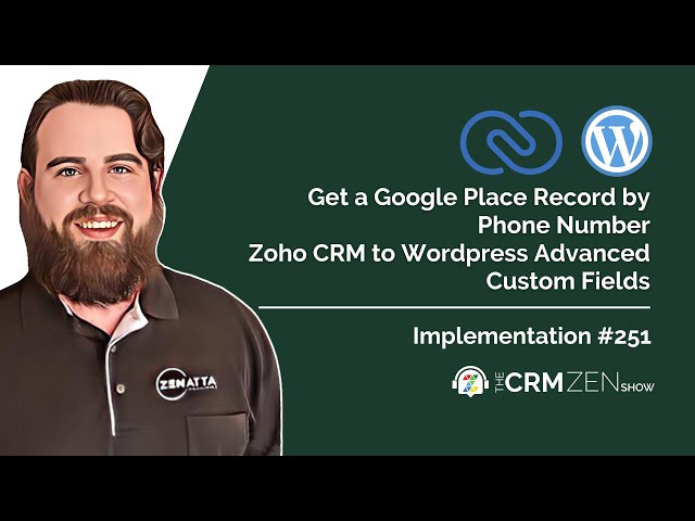 Zoho CRM to WordPress Advanced Custom Fields