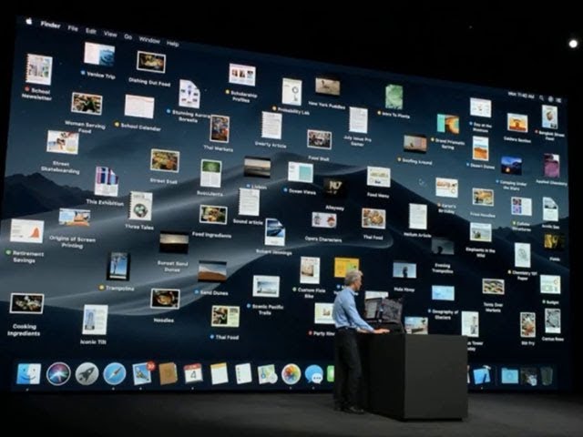 MacOs Mojave with dark mode, desktop stacks unveiled | Apple WWDC 2018