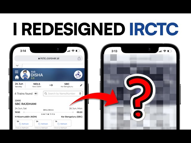 I redesigned IRCTC App! - Product Design | Ansh Mehra
