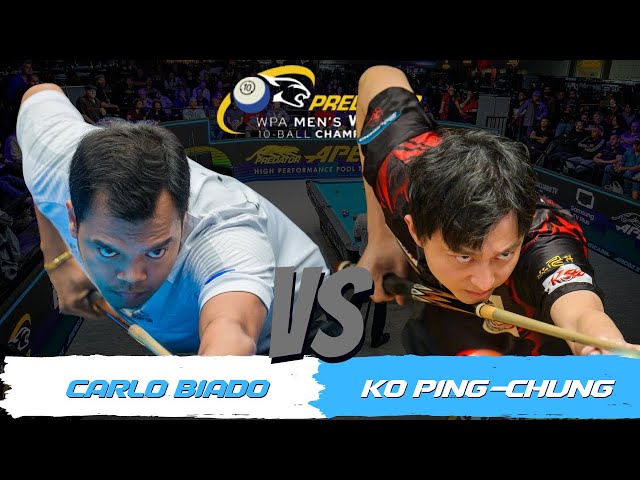 QUARTER-FINAL • 2024 PREDATOR WPA MEN'S WORLD 10-BALL • CARLO BIADO VS KO PING-CHUNG