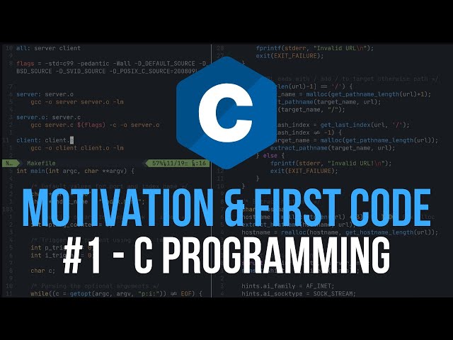 Motivation & First Program - C Programming Tutorial #1