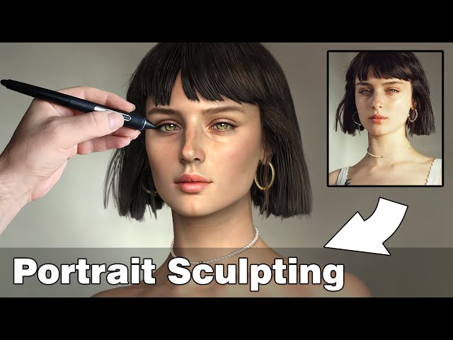Sculpting a Female Head Using Zbrush - Digital Sculpting