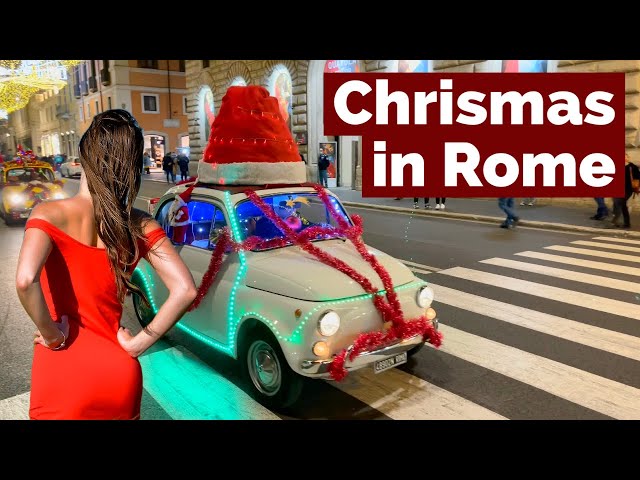 Rome, Italy 🇮🇹 - Feels Like Christmas 🎄 - 4K-HDR Walking Tour