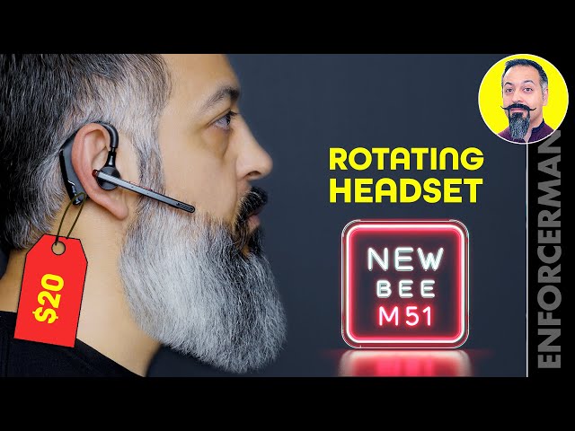 $20 Noise-Canceling Rotating BT Headset! (new Bee M51)