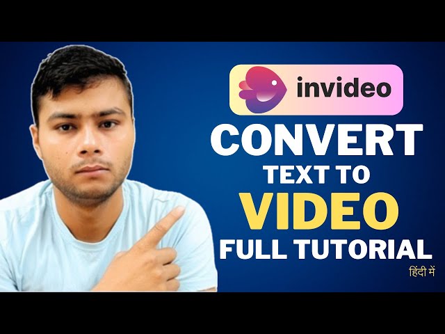 Amazing AI Text To Video Convertor | Invideo Tutorial in Hindi | AI Video Generator