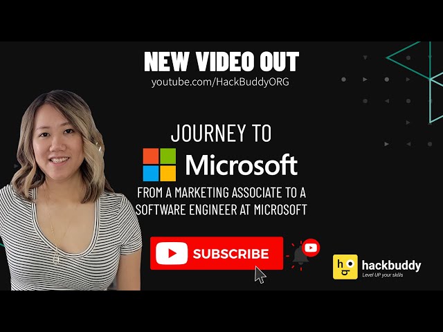 Journey to Microsoft w Michelle Tanzil | HackBuddy
