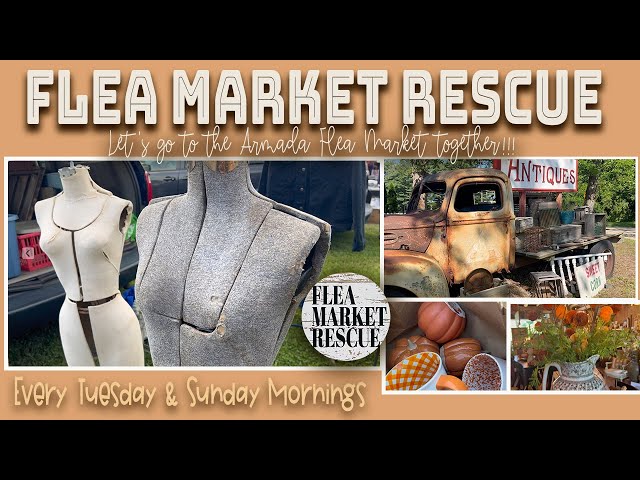 COME SHOP WITH ME AT THE ARMADA FLEA MARKET-FLEA MARKET FINDS-VISIT THE LAMBS TAIL IN ARMADA